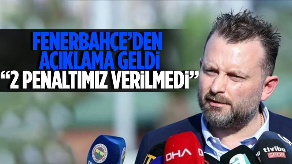 Fenerbahçeli Selahattin Baki’den “2 penaltımız verilmedi” çıkışı