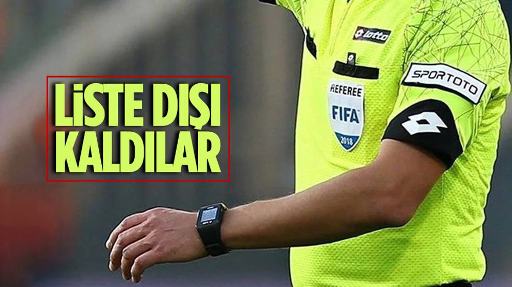 FIFA'dan Türk hakemlerine çizik 