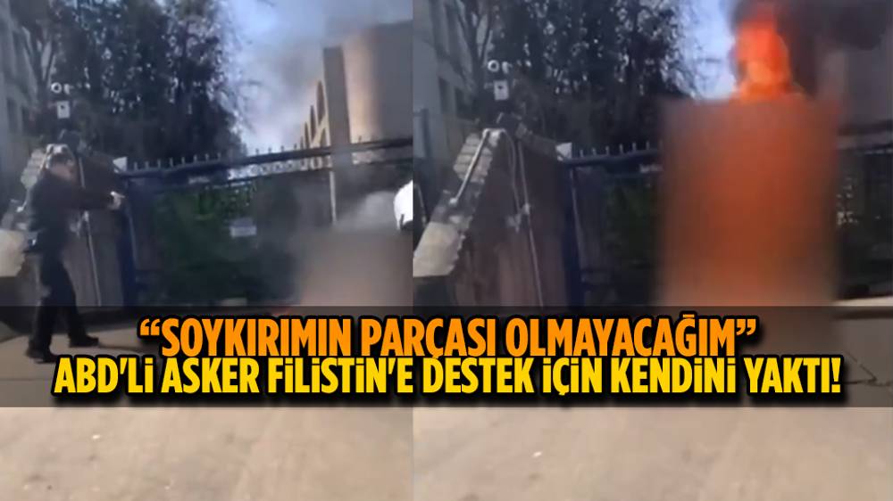 Filistin’e destek için kendisini yakan ABD’li askerin son sözleri “Soykırımın parçası olmayacağım” oldu