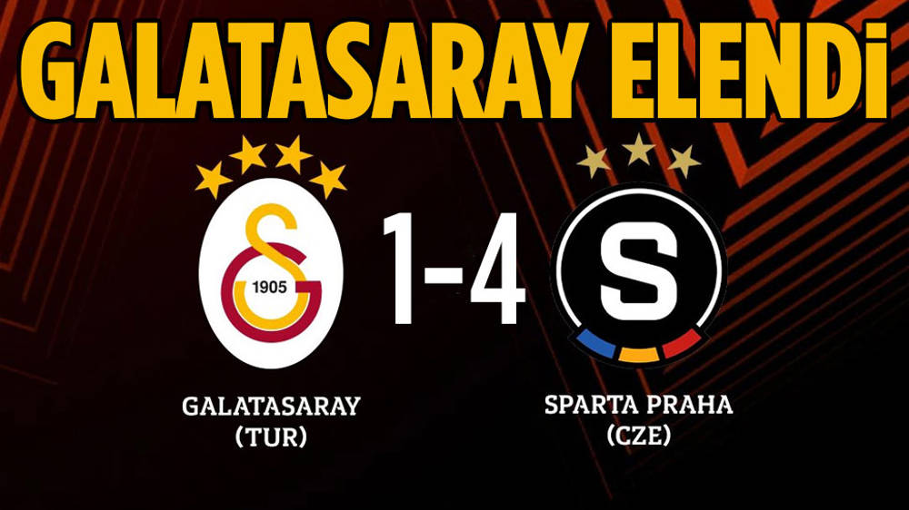 Galatasaray, Sparta Prag’a 4-1 yenilerek elendi