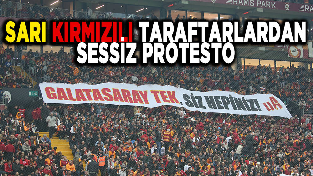 Galatasaray taraftarından 3 dakikalık sessiz protesto