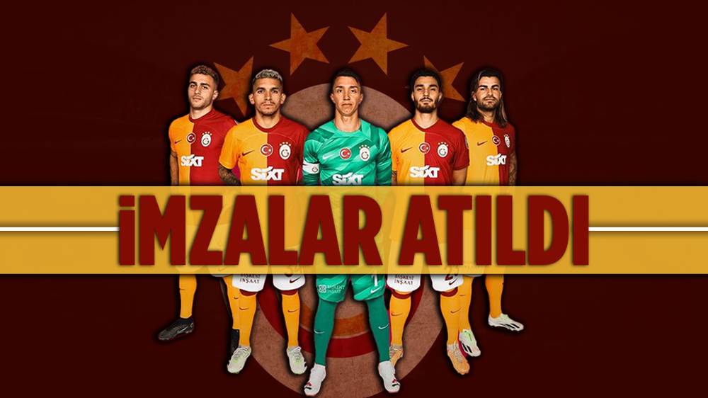 Galatasaray'da 5 futbolcu tamam 