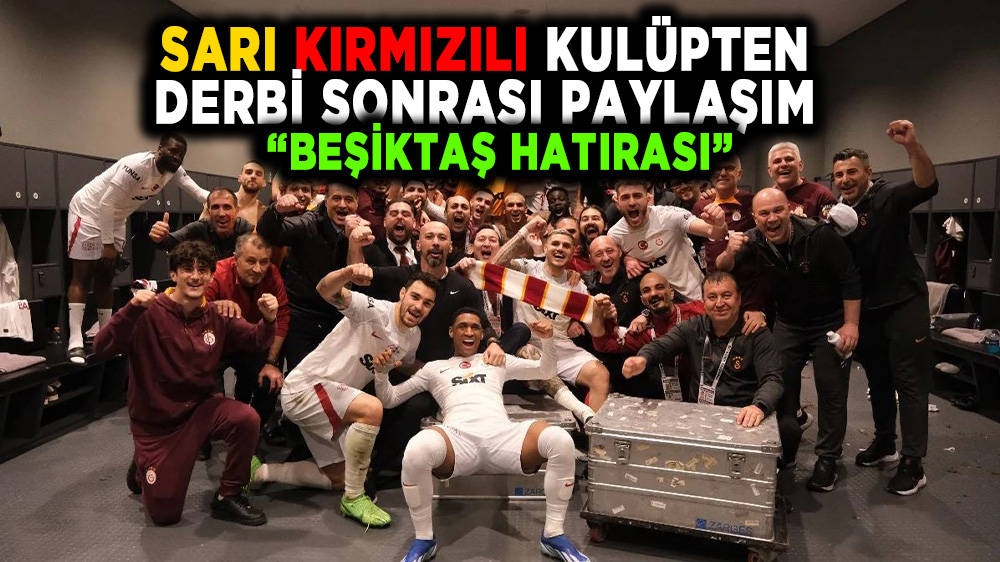 Galatasaray'dan maç sonu paylaşımı! 