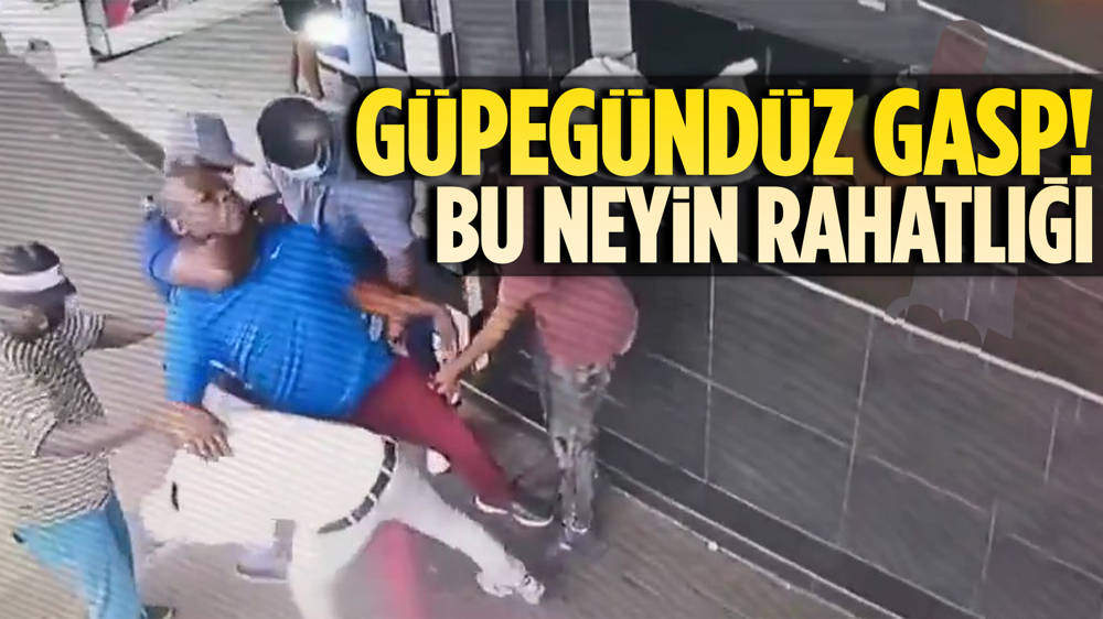 Güpegündüz gasp sosyal medyada viral oldu