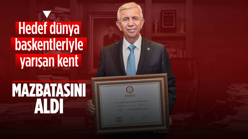 İkinci kez Ankara Büyükşehir Belediye Başkanı seçilen Mansur Yavaş mazbatasını aldı