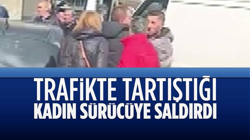 Kadıköy’de trafikte tartıştığı kadın sürücüye saldırdı