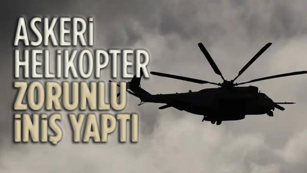 Kara Havacılık Okul Komutanlığına ait helikopter Burdur Gölü kıyısına zorunlu iniş yaptı