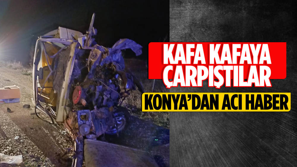 Konya’da 2 otomobil çarpıştı: 3 ölü, 2 yaralı