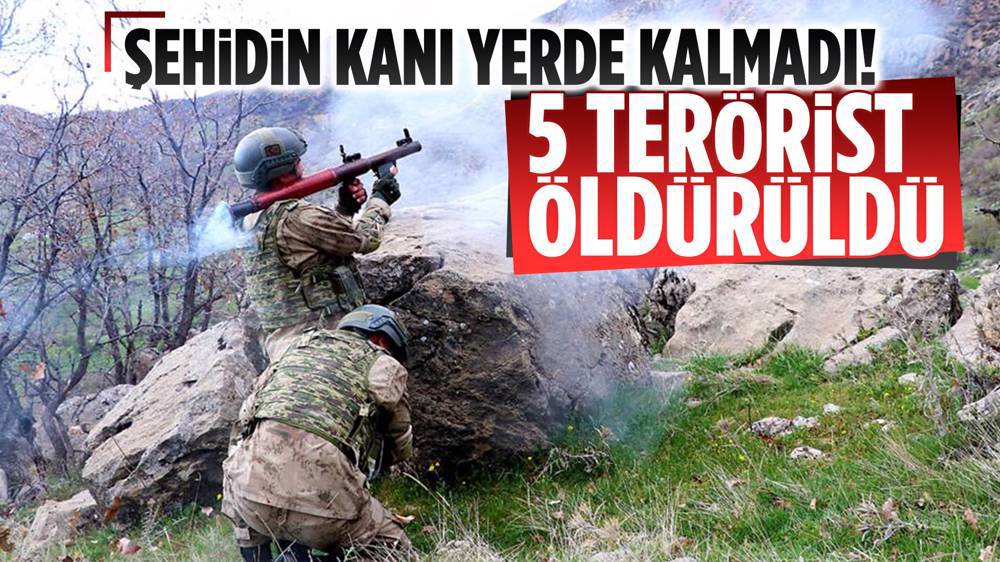 MSB duyurdu! 5 PKK'lı terörist etkisiz hale getirildi