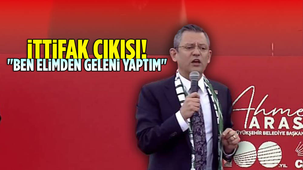 Özgür Özel'den 'ittifak' vurgusu!