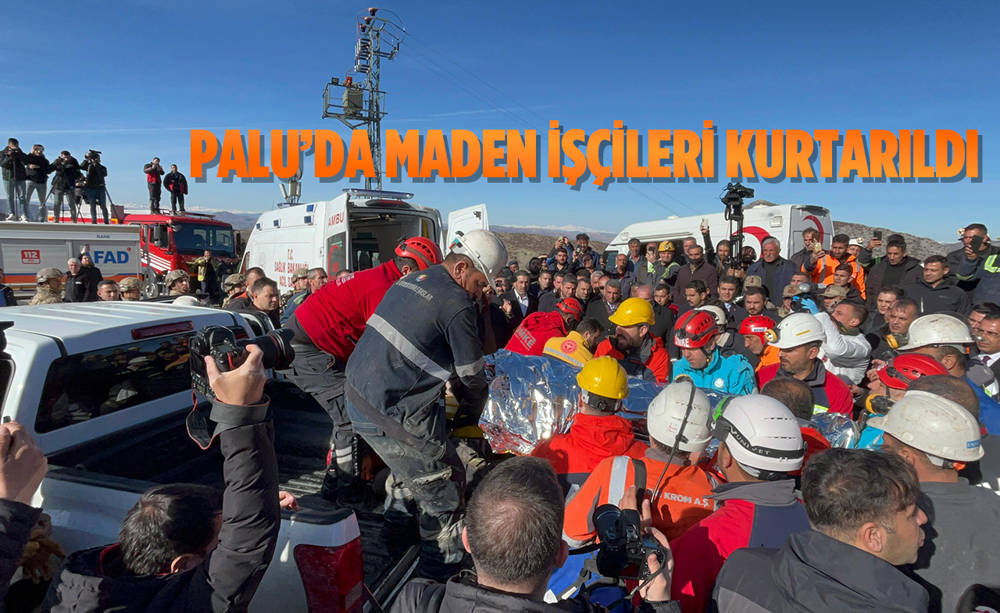 Palu'daki maden göçüğü altında kalan işçiler kurtarıldı