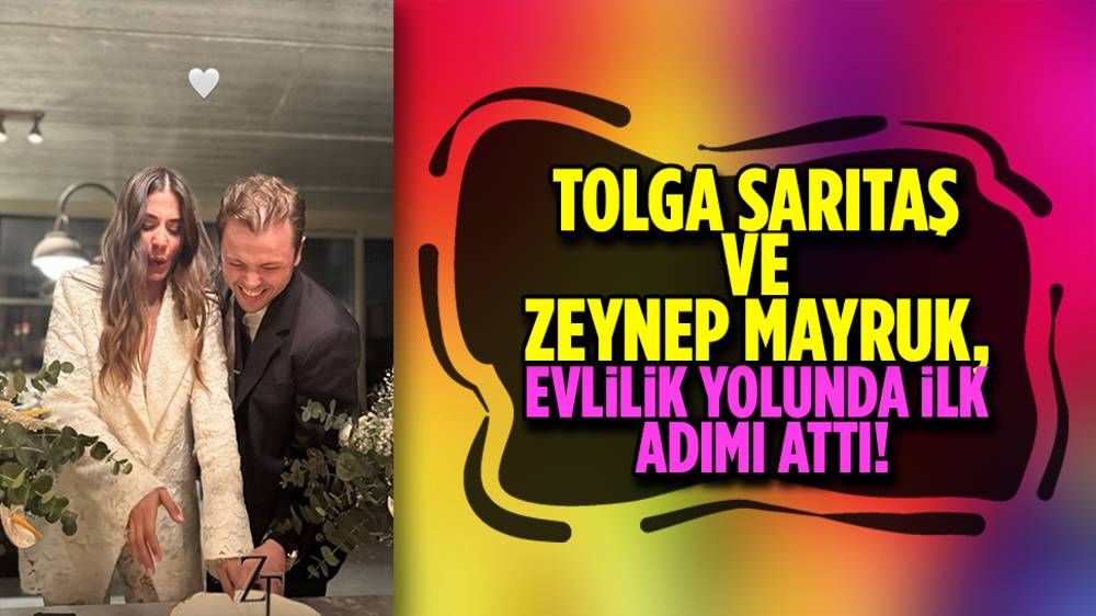 Tolga Sarıtaş'ın mutlu günü! Zeynep Mayruk'la nişanlandılar