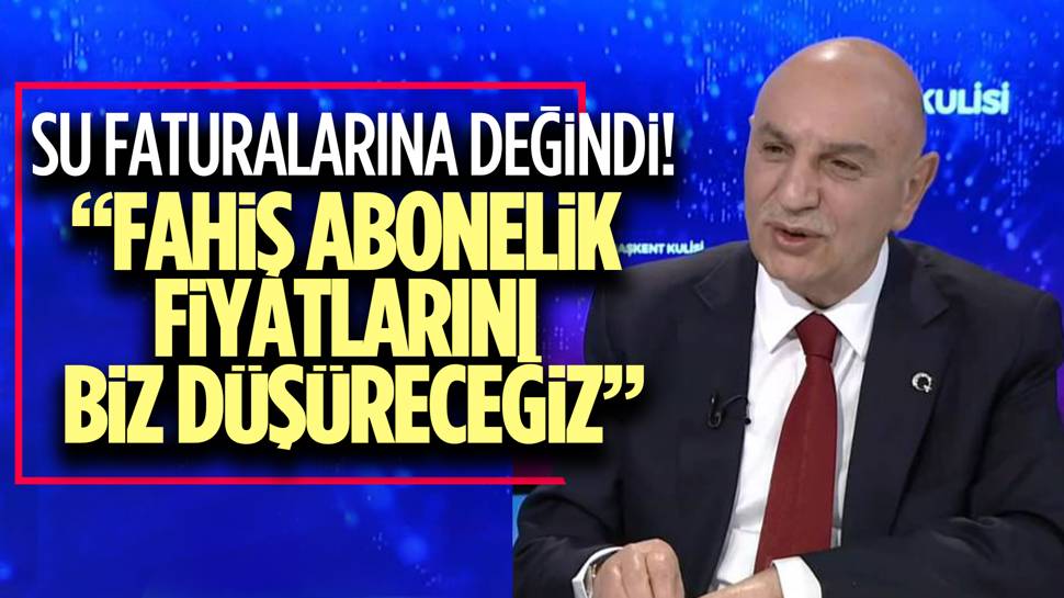 Turgut Altınok'tan 'su faturası vaadi': ''Su fiyatları artık cep yakıyor''