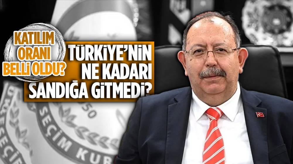 YSK Başkanı Yener, 31 Mart 2024 seçimine katılım oranını açıkladı