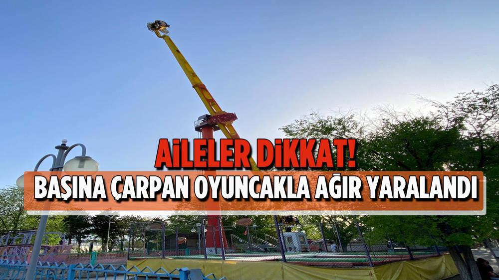 Ankara'da lunaparkta korkutan kaza 