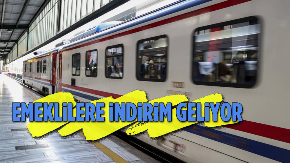 Emekliler trene indirimli binebilecek 