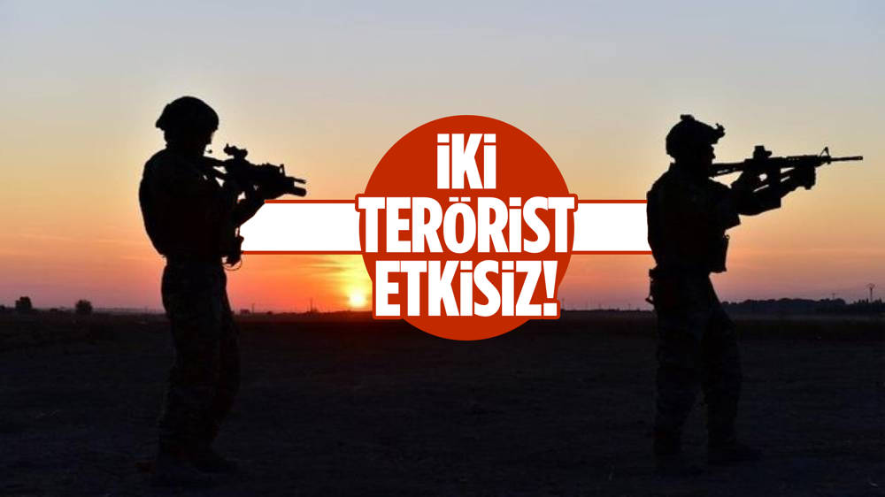 Kuzey Irak'ta iki terörist etkisiz...