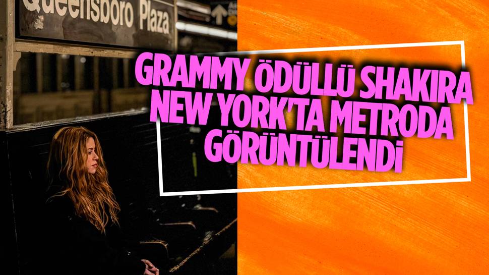 Shakira metroda görüntülendi