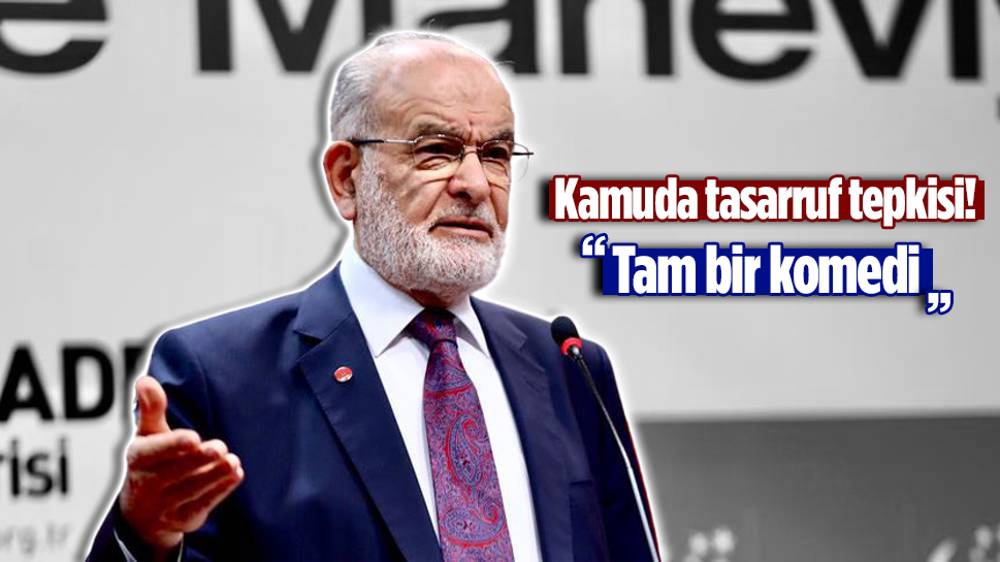 Temel Karamollaoğlu 'kamuda tasarruf' açıklaması!