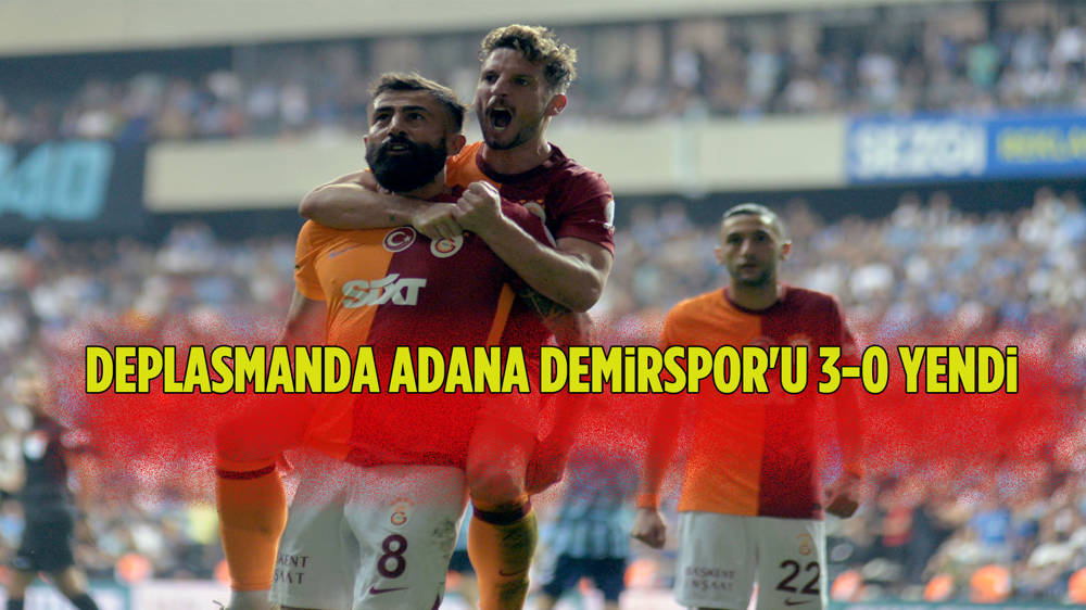 Galatasaray, Adana Demirspor'u 3-0 mağlup ederek şampiyonluk yolunda müthiş bir avantaj elde etti!