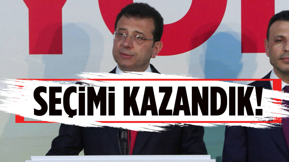 İmamoğlu: Seçimi kazandık 