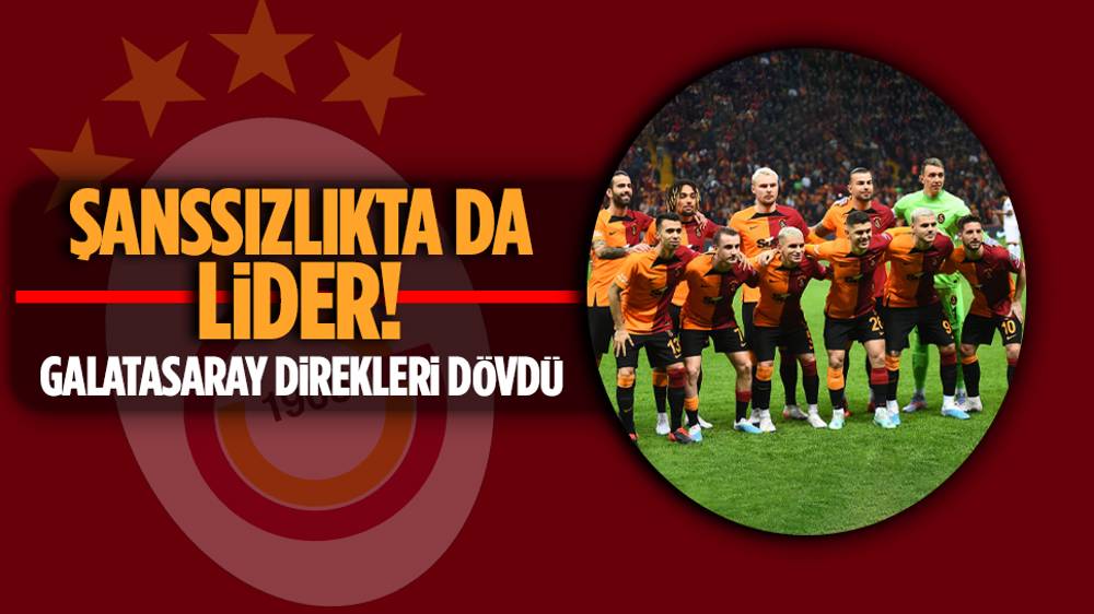 Galatasaray Avrupa’da “en çok direğe takılan takım” oldu