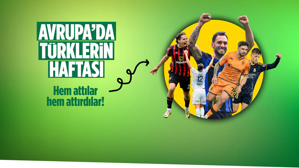 Avrupa’da futbola bu hafta Türkler damgasını  vurdu