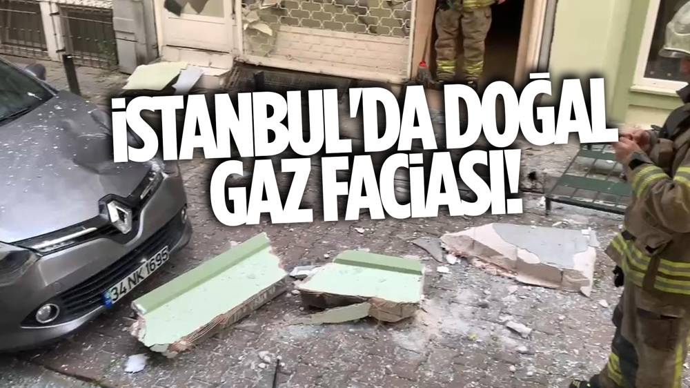 İstanbul'da 5 katlı bir binada doğal gaz patlaması!