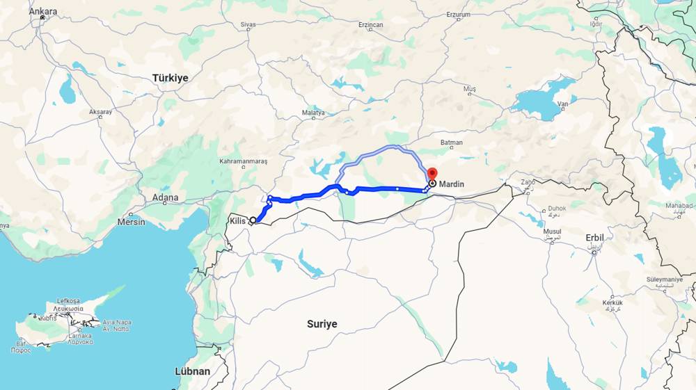 Kilis Mardin arası kaç km? Mardin Kilis arası kaç saat?