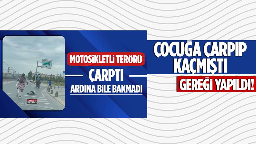 6 yaşındaki çocuğa yaya geçidinde çarpıp kaçan motosiklet sürücüsü yakalandı