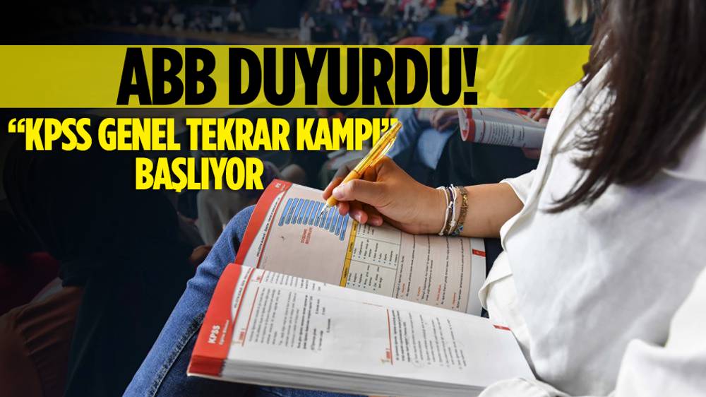 ABB'den KPSS'ye girecek öğrencilere tekrar kampı!