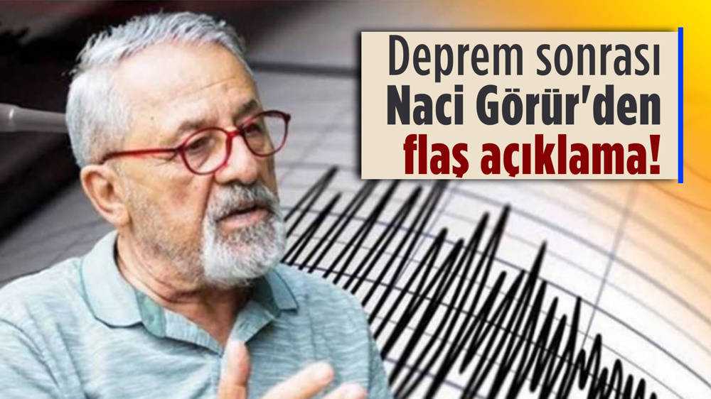 Elazığ'daki deprem sonrası Prof. Dr. Naci Görür'den ilk açıklama!