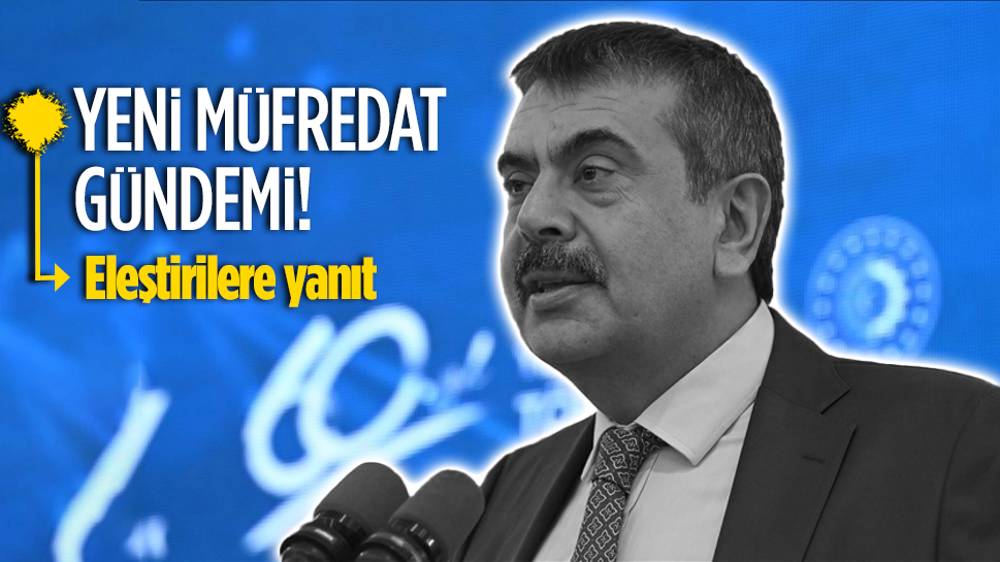 Bakan Tekin 'müfredat' eleştirilerine yanıt verdi! 