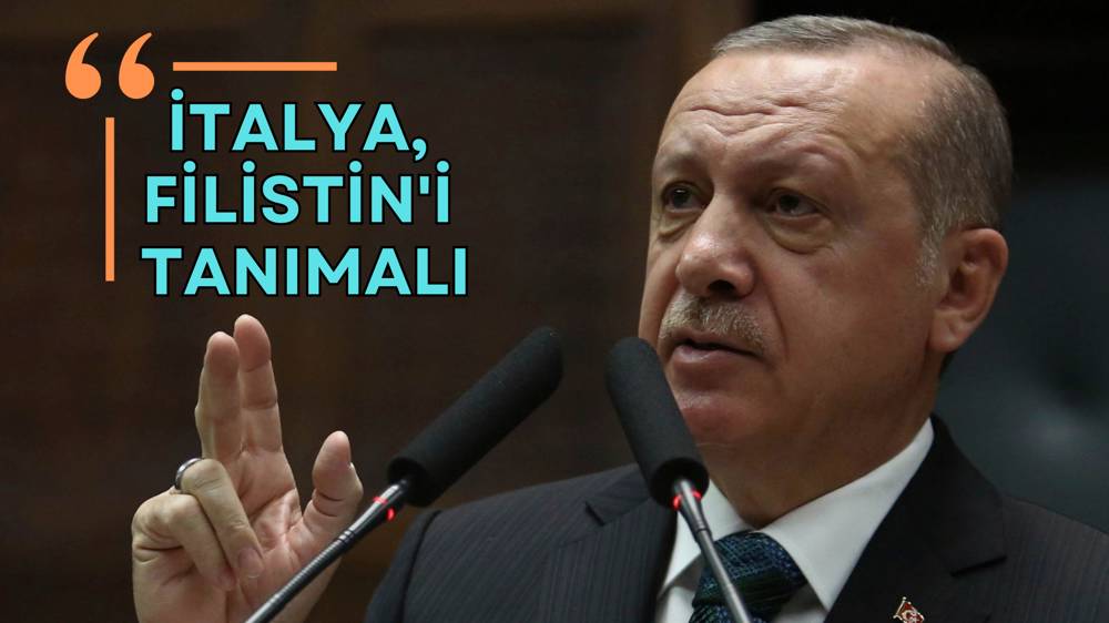 Cumhurbaşkanı Erdoğan'dan İtalya Başbakanı'na Filistin çağrısı