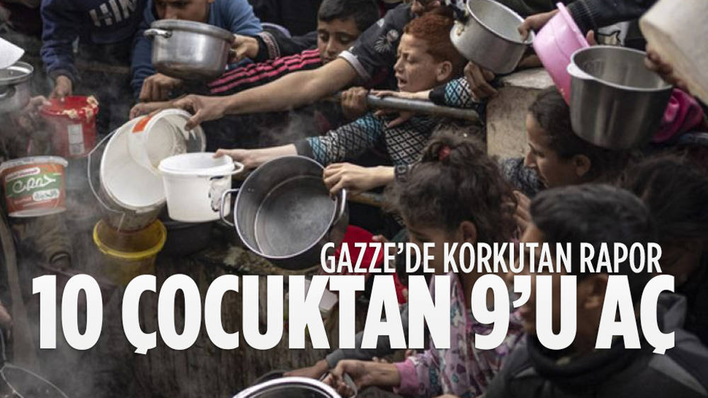 Gazze'de 10 çocuktan 9'u ciddi gıda kıtlığıyla mücadele ediyor