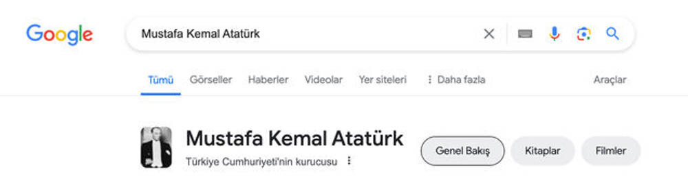 Google Atatürk hatasından geri döndü