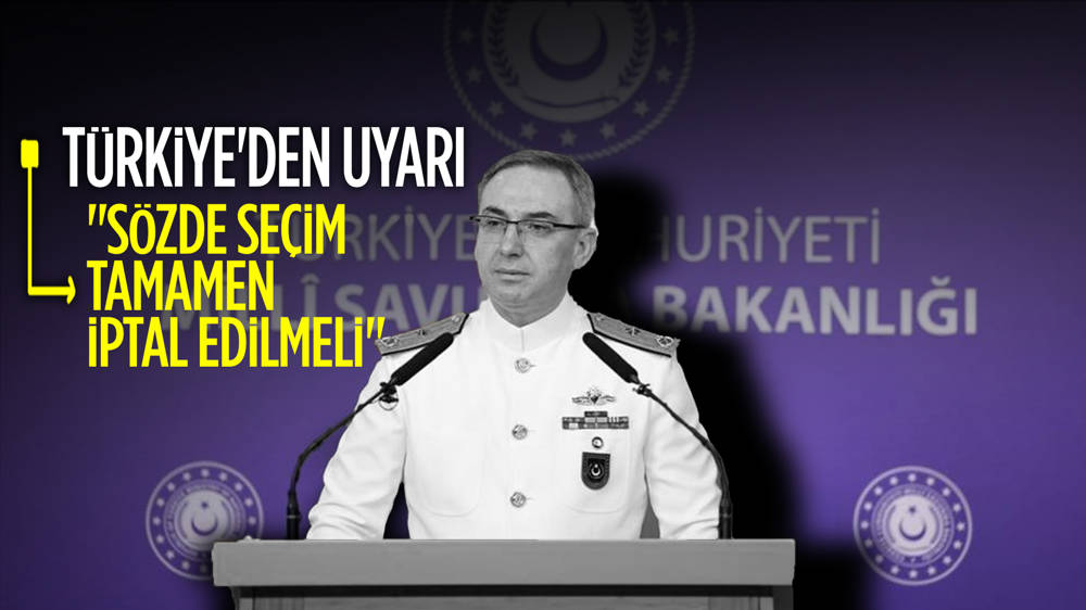 Milli Savunma Bakanlığı'ndan ''erteleme yetmez, sözde seçim tamamen iptal edilmeli'' uyarısı