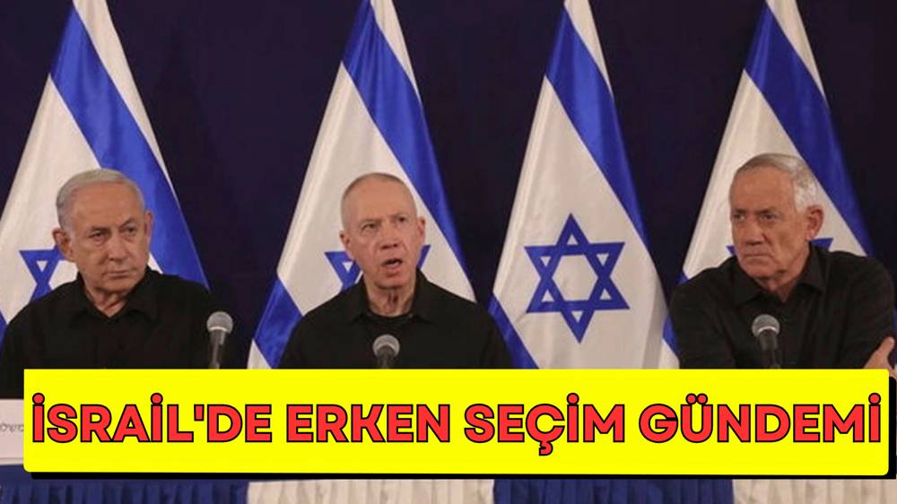 Netanyahu hükümetine darbe: Gantz erken seçim çağrısı yaptı