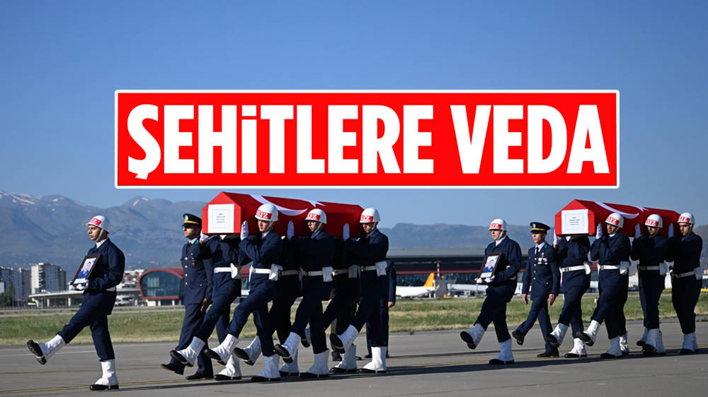 Şehit pilotlar için tören 