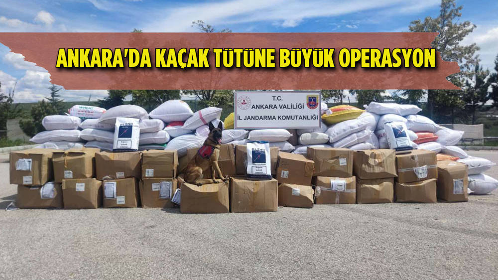  Ankara'da kaçak tütün operasyonu: 2 gözaltı 