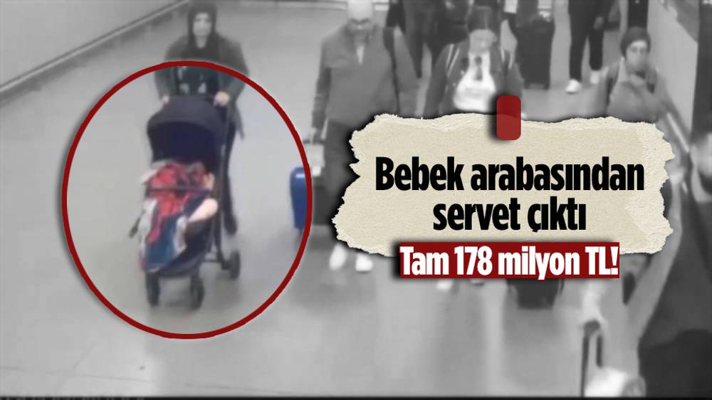 Bebek arabasından külçe külçe altın çıktı