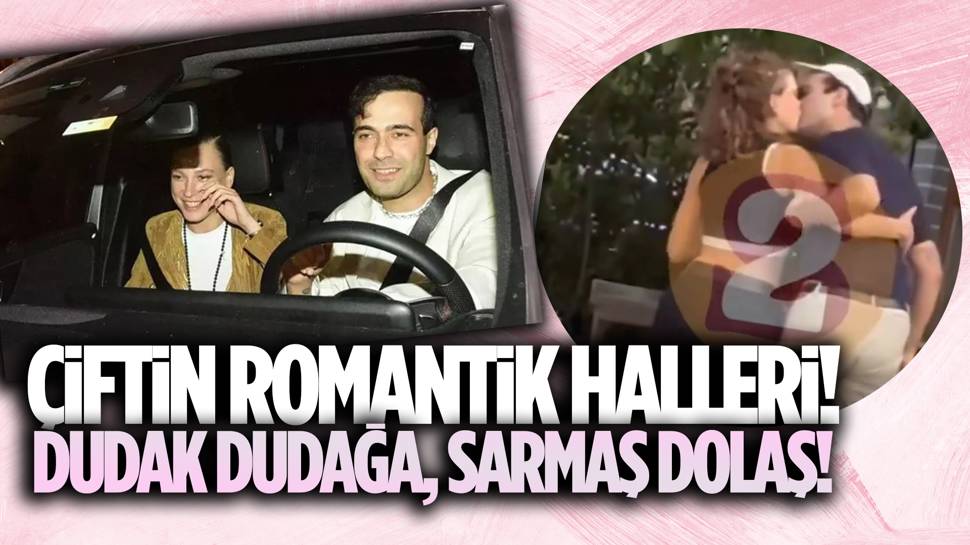 Serenay Sarıkaya ve Mert Demir dudak dudağa görüntülendi!  