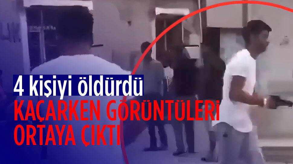 Adana'da 4 kişiyi katleden Hakim Eba'nın kaçarken görüntüleri ortaya çıktı