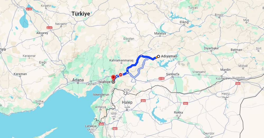 Adıyaman İslahiye arası kaç km? İslahiye Adıyaman arası kaç saat?