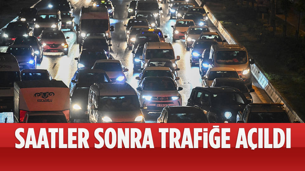 Ayaş yolu akşam saatlerinde trafiğe açıldı