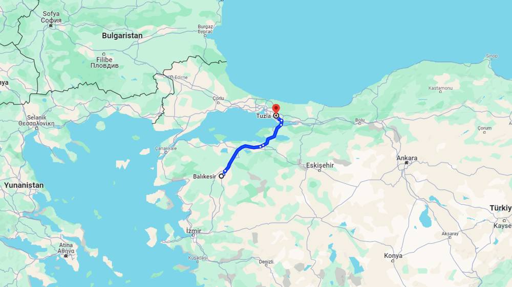 Balıkesir Tuzla arası kaç km? Tuzla Balıkesir arası kaç saat?