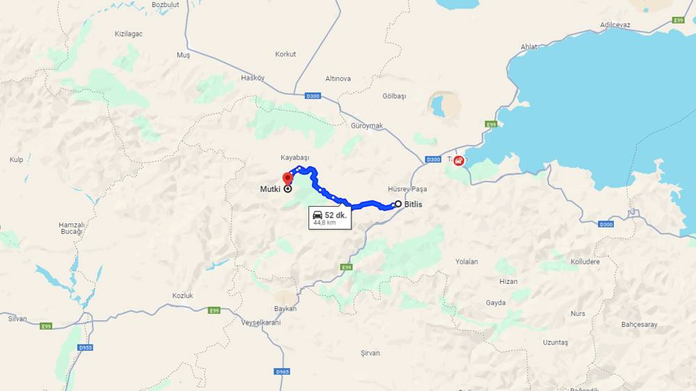 Bitlis Mutki arası kaç km? Mutki Bitlis arası kaç saat?