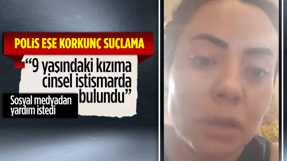 Günce Köksal Karaoğlu isimli kadından, polis  eşinin 9 yaşındaki kızına cinsel istismarda bulunduğu iddiasıyla sosyal medyadan destek çağrısı