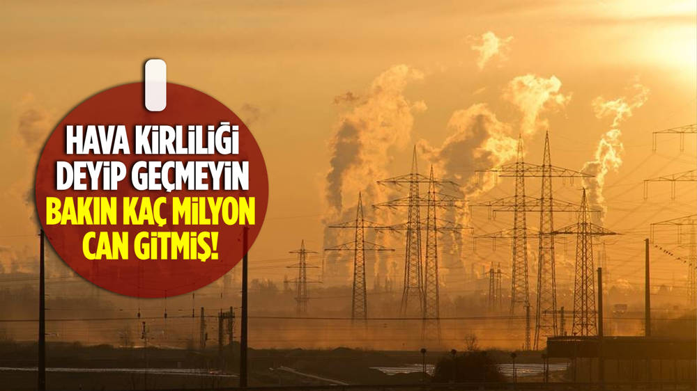 Hava kirliliği 2021’de 8,1 milyon cana mâl oldu