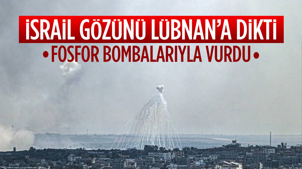 İsrail ordusu Lübnan'ın güneyini yasaklı beyaz fosfor bombasıyla vurdu